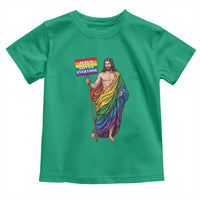 Christian LGBTQ Support Toddler T Shirt Jesus Loves Everyone