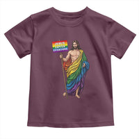 Christian LGBTQ Support Toddler T Shirt Jesus Loves Everyone