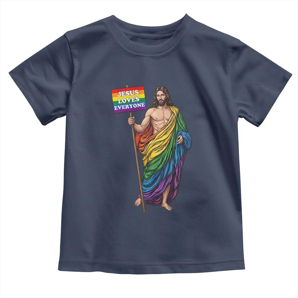 Christian LGBTQ Support Toddler T Shirt Jesus Loves Everyone