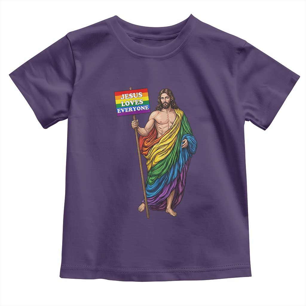 Christian LGBTQ Support Toddler T Shirt Jesus Loves Everyone