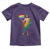 Christian LGBTQ Support Toddler T Shirt Jesus Loves Everyone