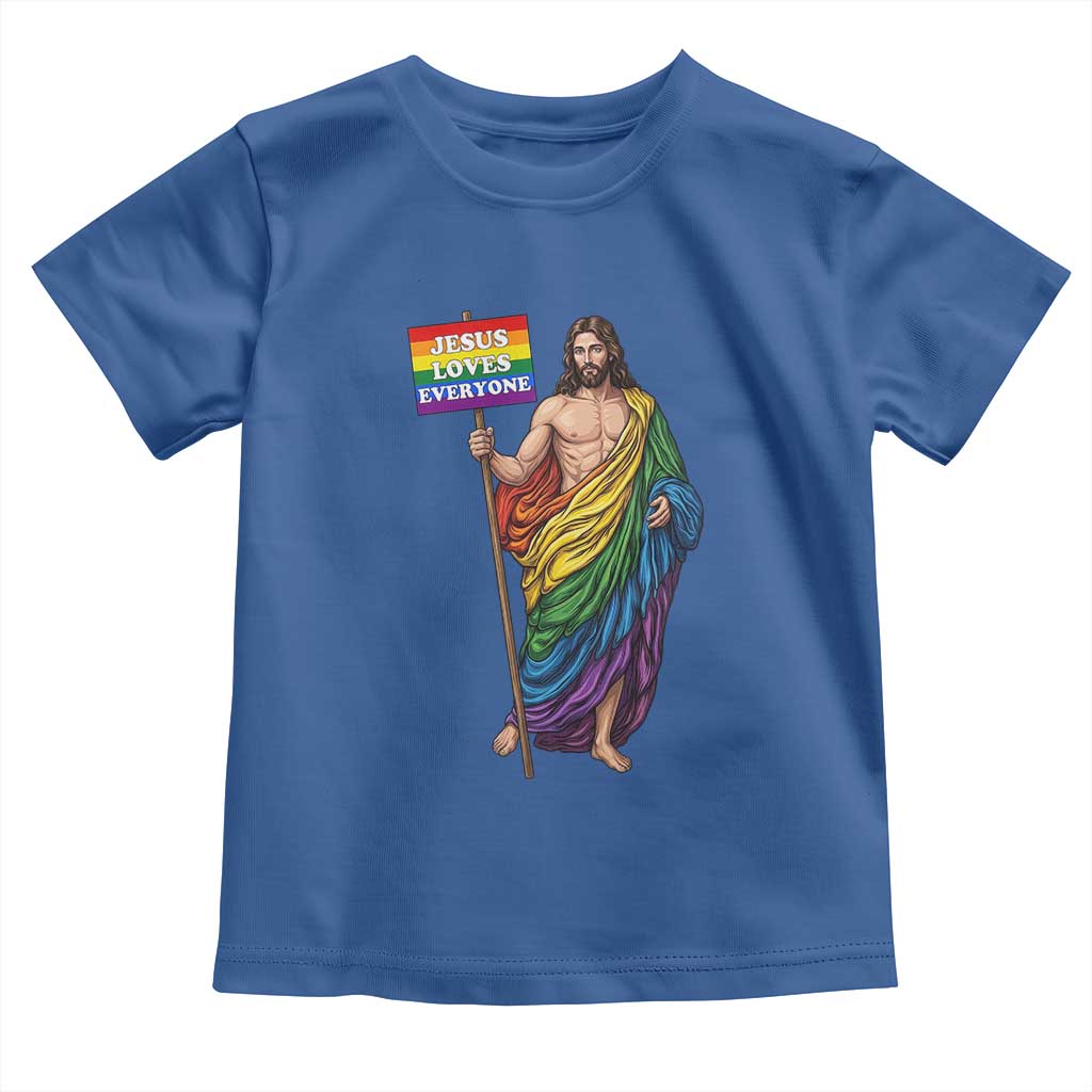 Christian LGBTQ Support Toddler T Shirt Jesus Loves Everyone