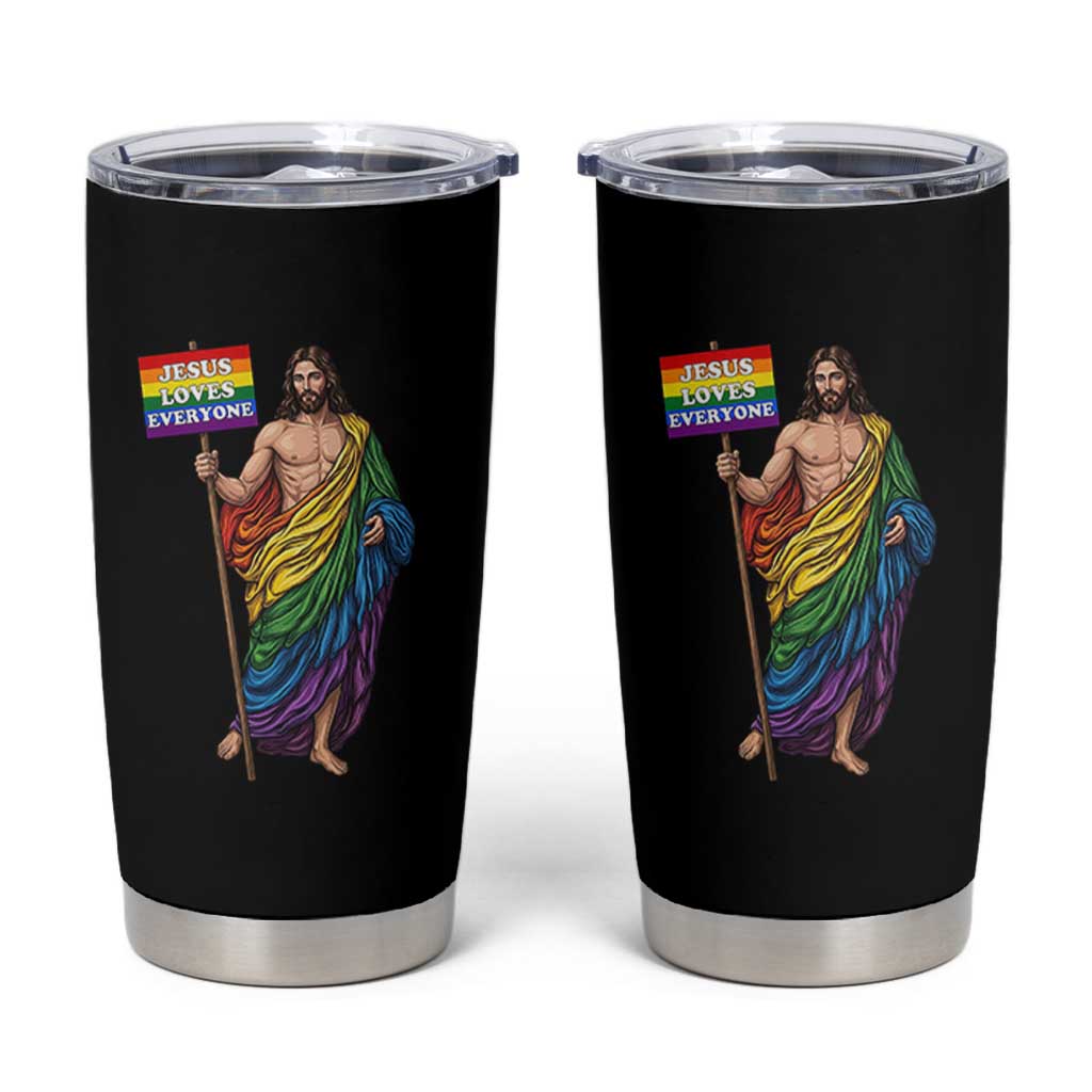 Christian LGBTQ Support Tumbler Cup Jesus Loves Everyone