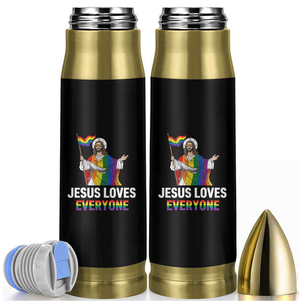 Funny Rainbow Jesus Loves Everyone Bullet Tumbler Religious LGBTQ Support