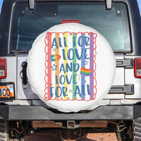 All For Love And Love For All Spare Tire Cover Pride Month LGBT Support