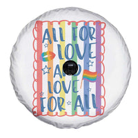 All For Love And Love For All Spare Tire Cover Pride Month LGBT Support