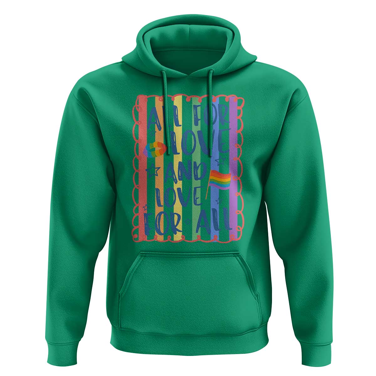 All For Love And Love For All Hoodie Pride Month LGBT Support