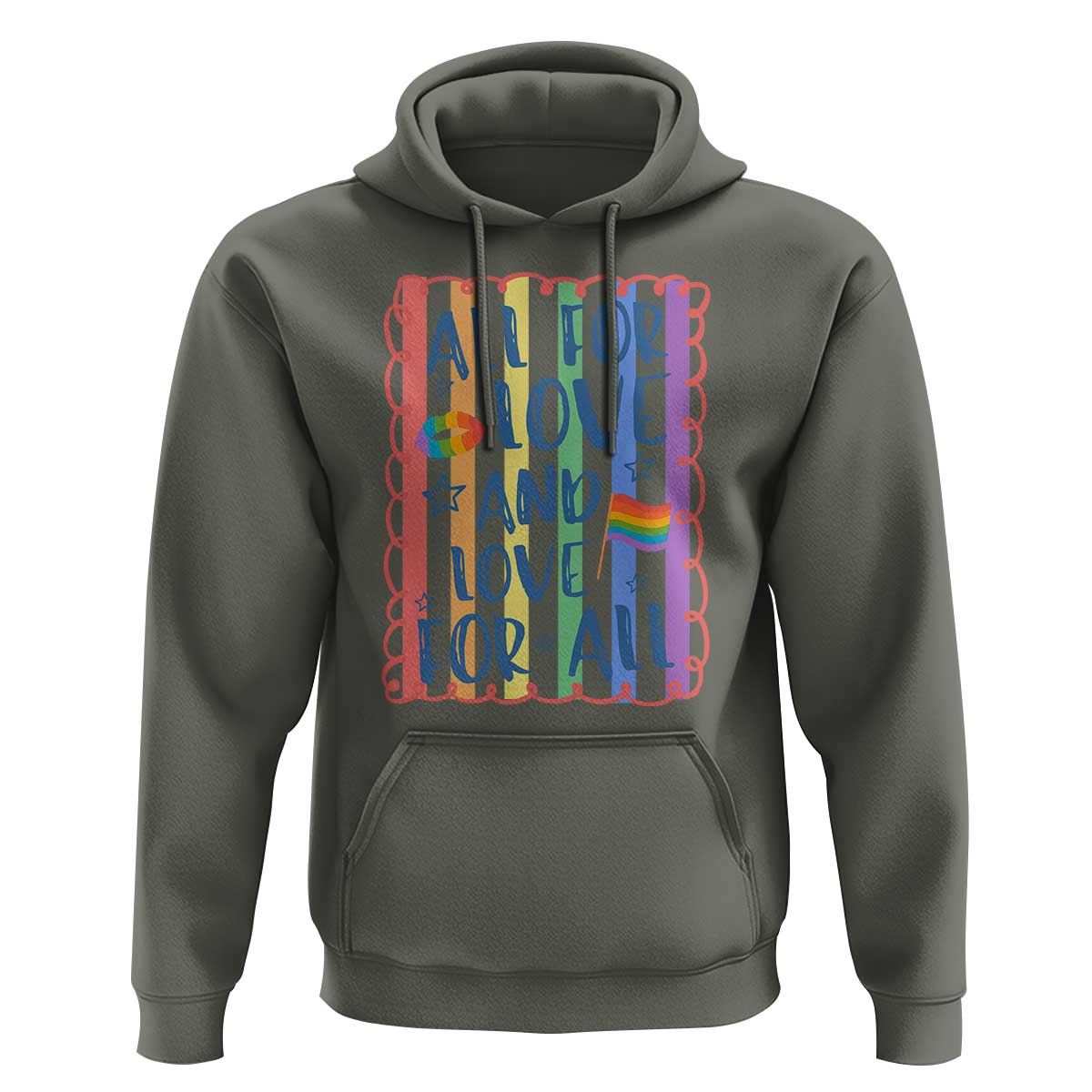 All For Love And Love For All Hoodie Pride Month LGBT Support