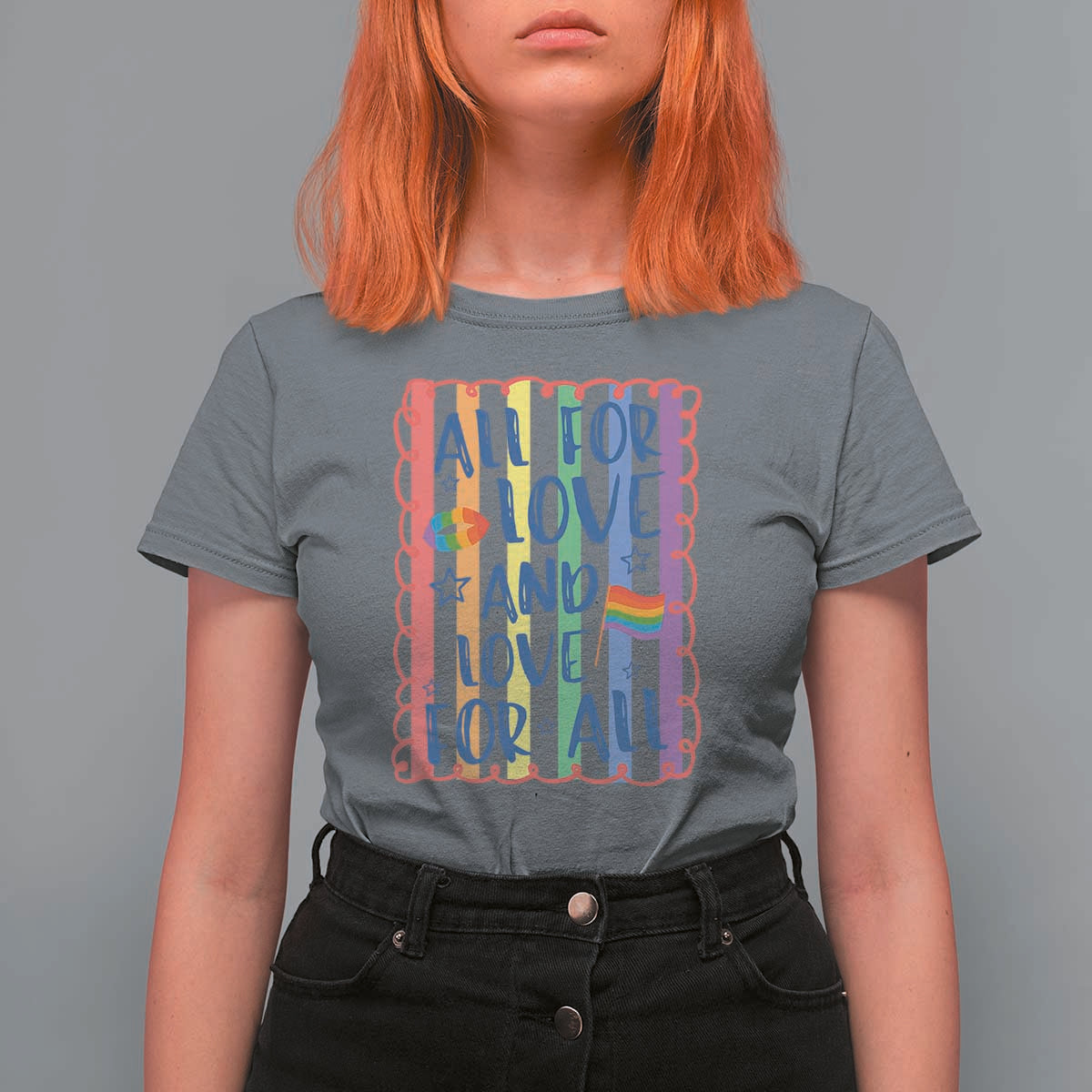 All For Love And Love For All T Shirt For Women Pride Month LGBT Support