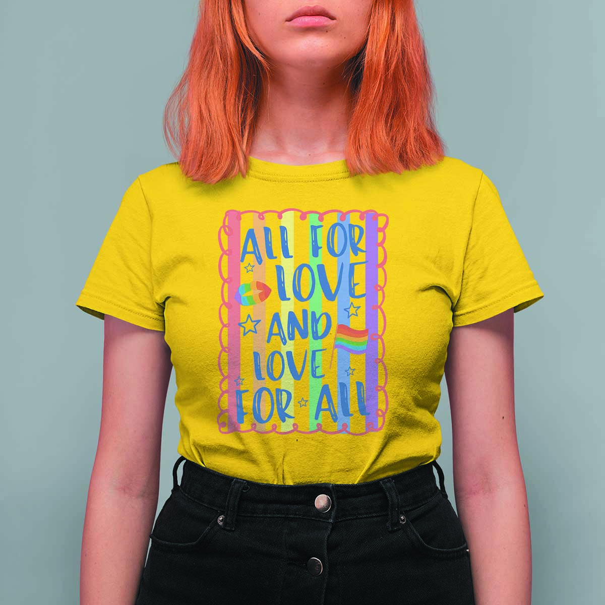 All For Love And Love For All T Shirt For Women Pride Month LGBT Support