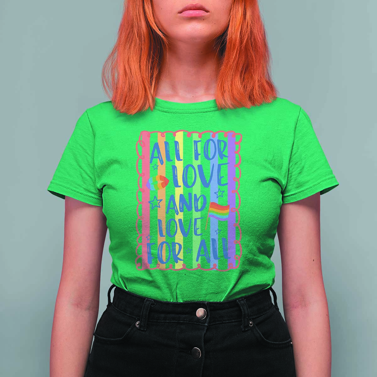 All For Love And Love For All T Shirt For Women Pride Month LGBT Support
