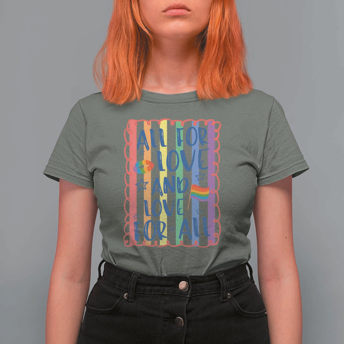 All For Love And Love For All T Shirt For Women Pride Month LGBT Support