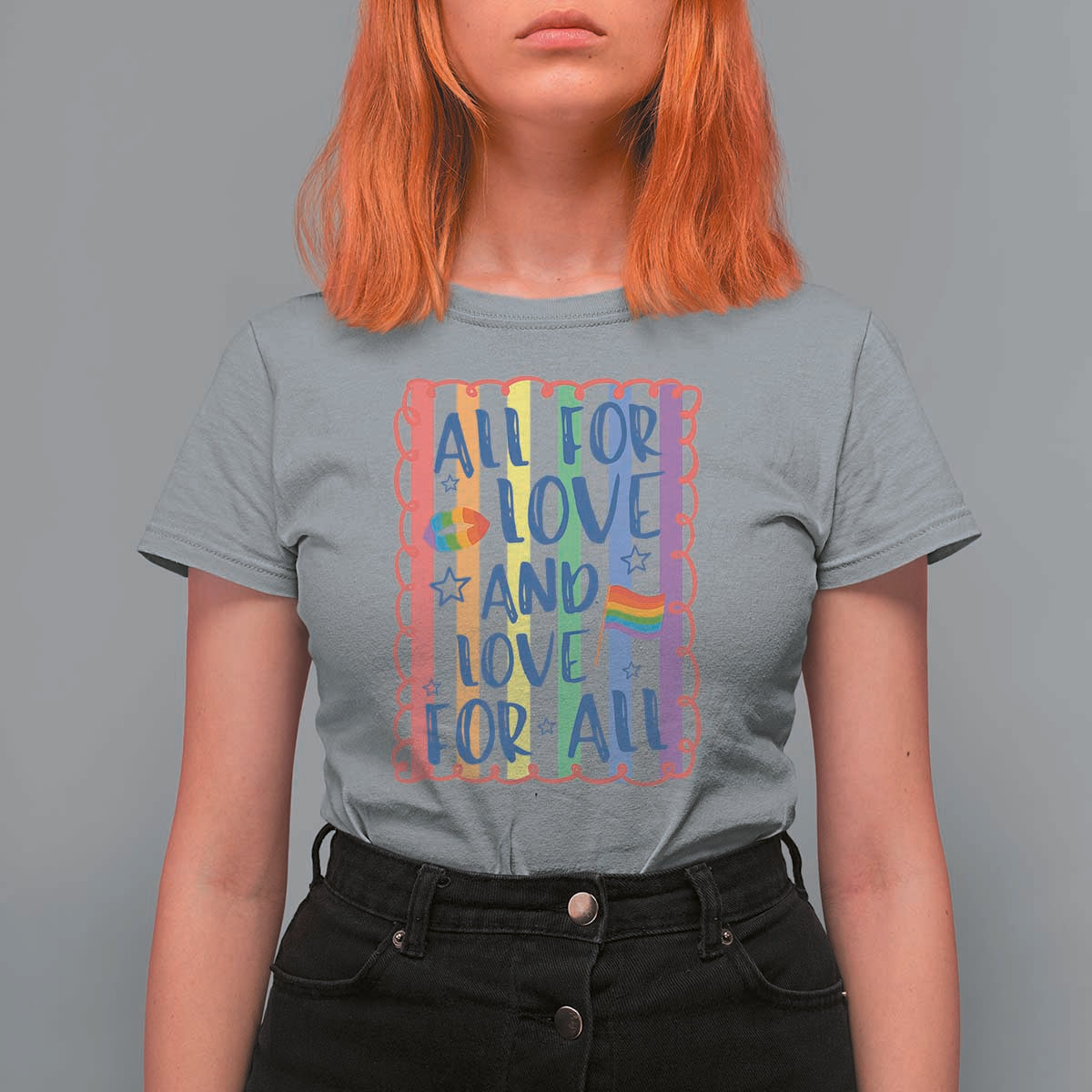 All For Love And Love For All T Shirt For Women Pride Month LGBT Support