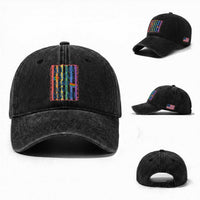 All For Love And Love For All Washed Cotton Baseball Cap Pride Month LGBT Support