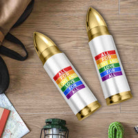 Vintage All For Love And Love For All Bullet Tumbler Pride Month Rainbow Graphic