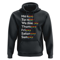 Rainbow Days Of The Week Mongay Tuesgay Hoodie Funny LGBT Pride Month