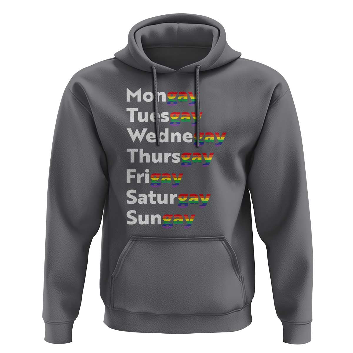 Rainbow Days Of The Week Mongay Tuesgay Hoodie Funny LGBT Pride Month