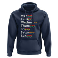 Rainbow Days Of The Week Mongay Tuesgay Hoodie Funny LGBT Pride Month