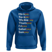 Rainbow Days Of The Week Mongay Tuesgay Hoodie Funny LGBT Pride Month