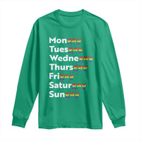 Rainbow Days Of The Week Mongay Tuesgay Long Sleeve Shirt Funny LGBT Pride Month