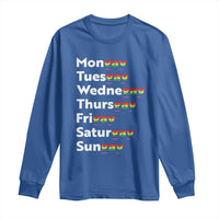 Rainbow Days Of The Week Mongay Tuesgay Long Sleeve Shirt Funny LGBT Pride Month
