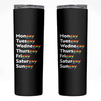 Rainbow Days Of The Week Mongay Tuesgay Skinny Tumbler Funny LGBT Pride Month