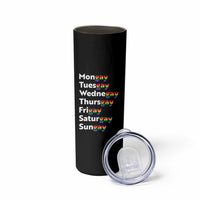 Rainbow Days Of The Week Mongay Tuesgay Skinny Tumbler Funny LGBT Pride Month