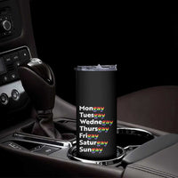 Rainbow Days Of The Week Mongay Tuesgay Skinny Tumbler Funny LGBT Pride Month