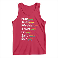 Rainbow Days Of The Week Mongay Tuesgay Tank Top Funny LGBT Pride Month