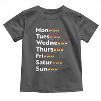 Rainbow Days Of The Week Mongay Tuesgay Toddler T Shirt Funny LGBT Pride Month