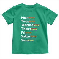 Rainbow Days Of The Week Mongay Tuesgay Toddler T Shirt Funny LGBT Pride Month