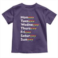 Rainbow Days Of The Week Mongay Tuesgay Toddler T Shirt Funny LGBT Pride Month