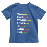 Rainbow Days Of The Week Mongay Tuesgay Toddler T Shirt Funny LGBT Pride Month