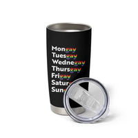 Rainbow Days Of The Week Mongay Tuesgay Tumbler Cup Funny LGBT Pride Month