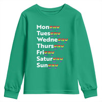 Rainbow Days Of The Week Mongay Tuesgay Youth Sweatshirt Funny LGBT Pride Month