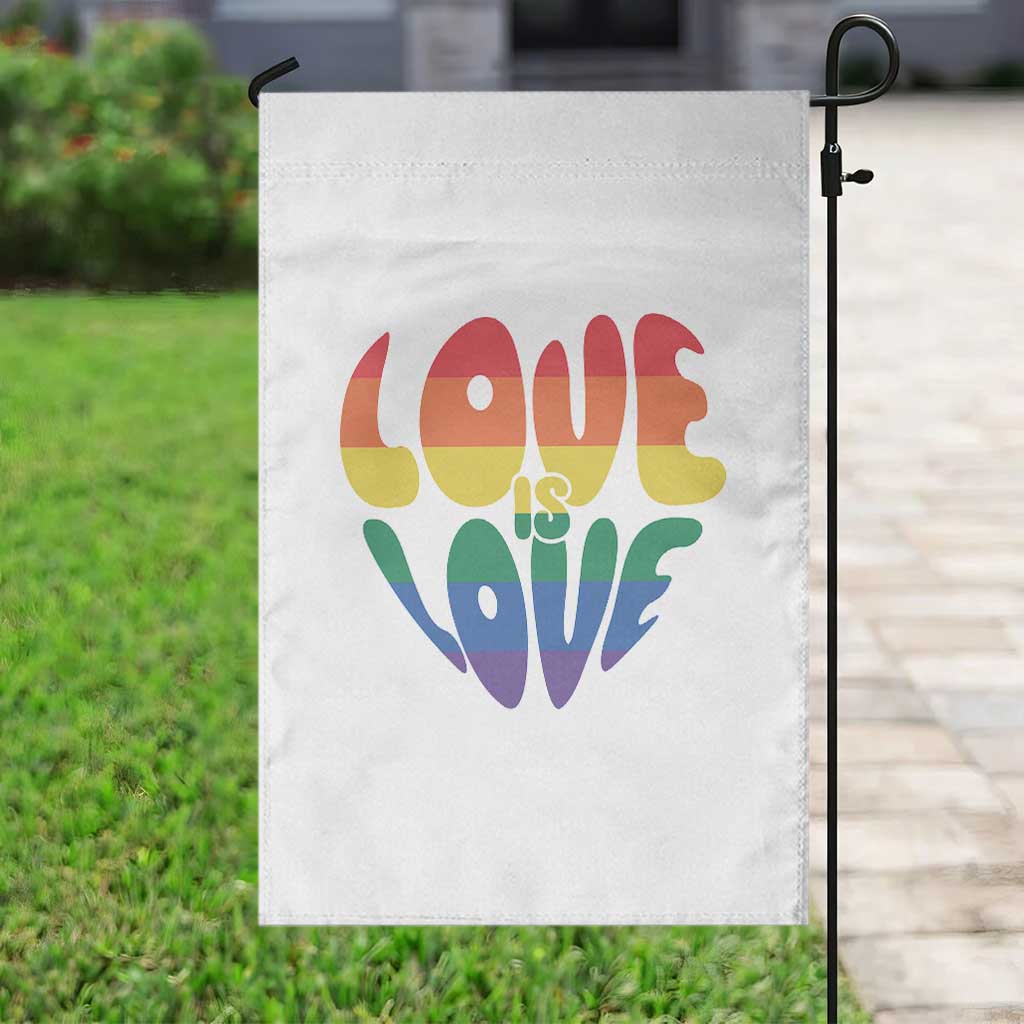 Love Is Love LGBTQ Pride Garden Flag Rainbow Flag Community