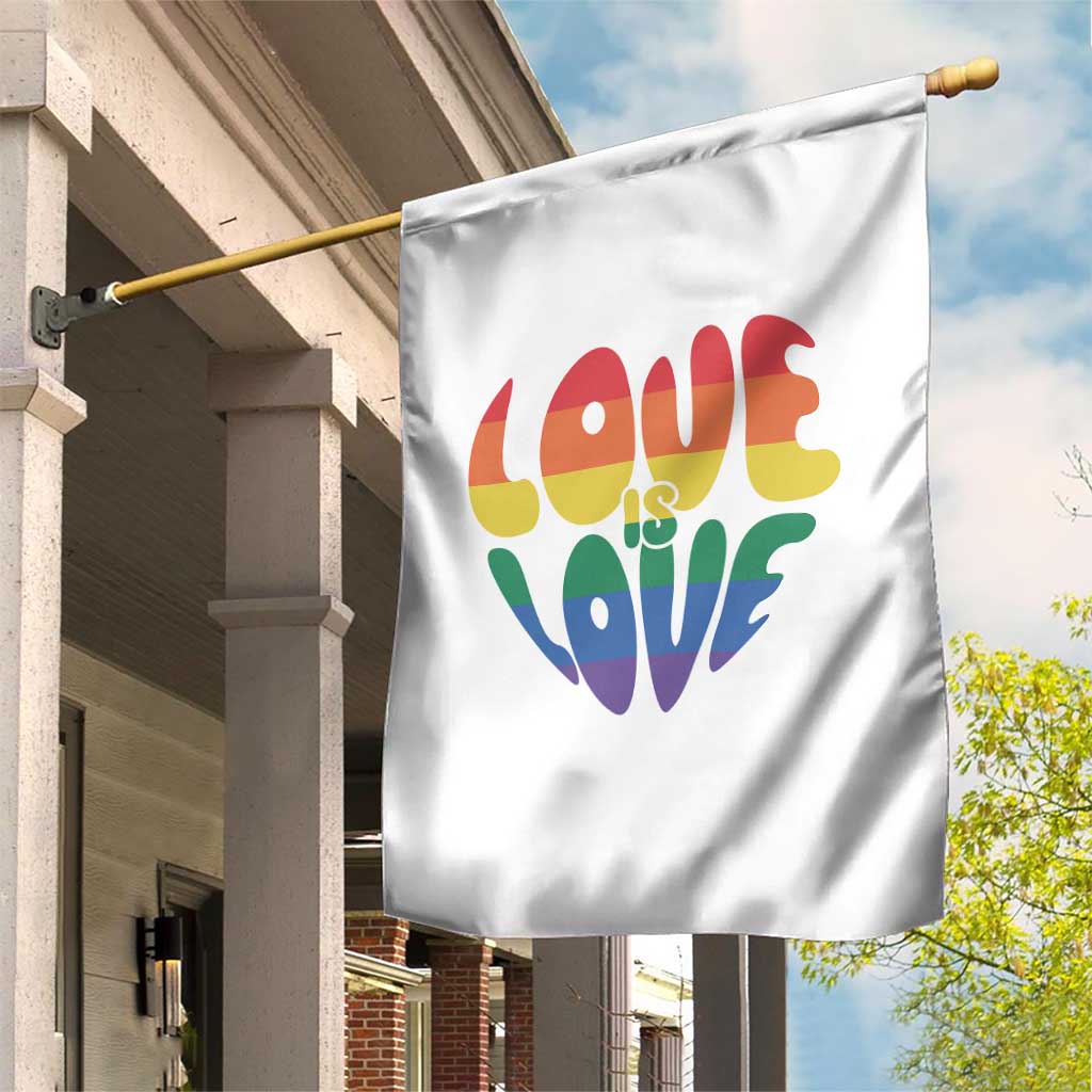 Love Is Love LGBTQ Pride Garden Flag Rainbow Flag Community