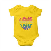 Love Is Love LGBTQ Pride Baby Onesie Rainbow Flag Community