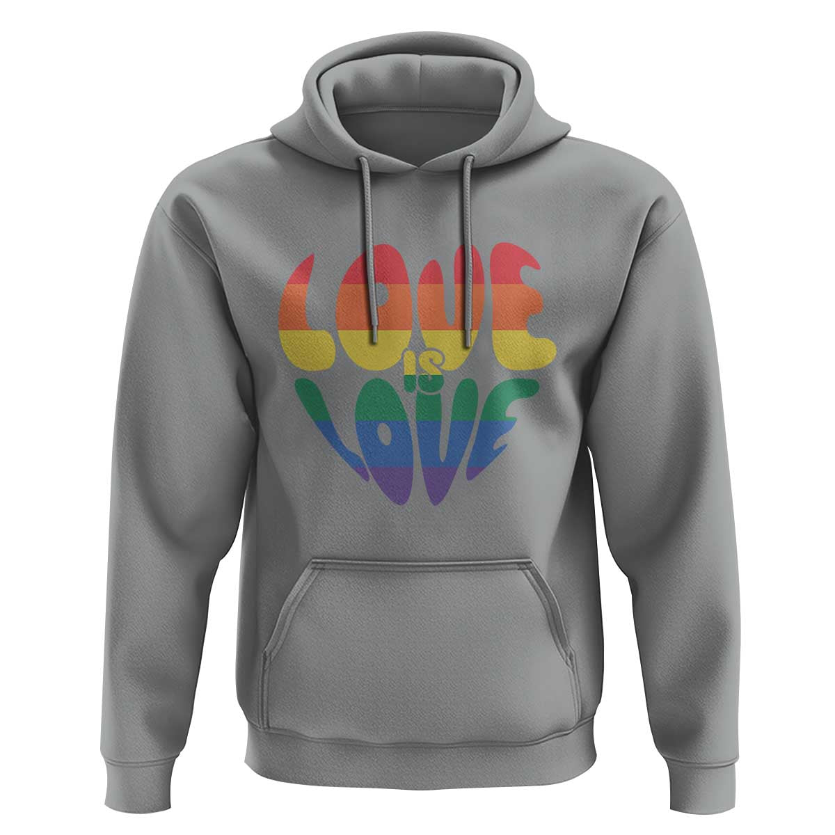 Love Is Love LGBTQ Pride Hoodie Rainbow Flag Community