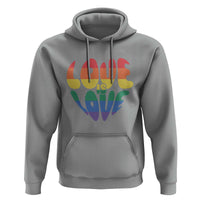 Love Is Love LGBTQ Pride Hoodie Rainbow Flag Community