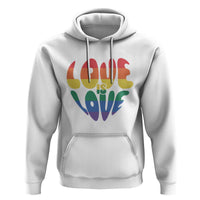 Love Is Love LGBTQ Pride Hoodie Rainbow Flag Community