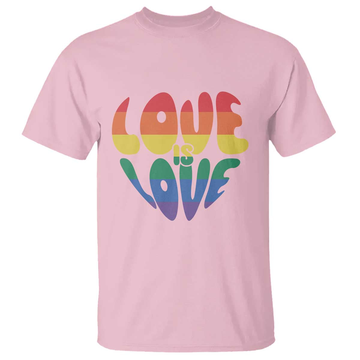 Love Is Love LGBTQ Pride T Shirt Rainbow Flag Community