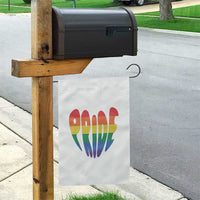 Rainbow Heart Pride Garden Flag LGBTQ Support Graphic