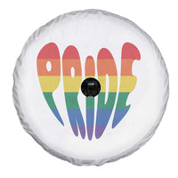 Rainbow Heart Pride Spare Tire Cover LGBTQ Support Graphic