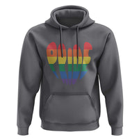 Rainbow Heart Pride Hoodie LGBTQ Support Graphic