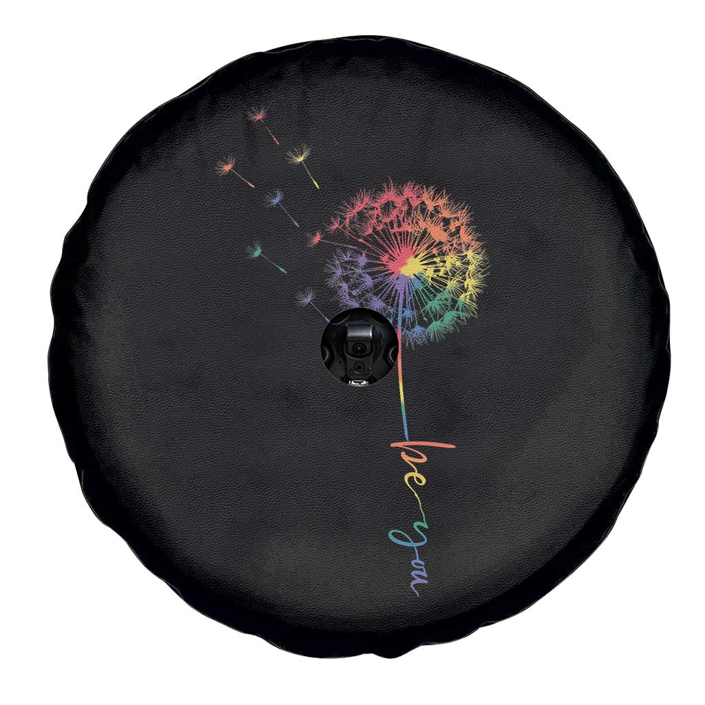 Be You LGBT Rainbow Dandelion Spare Tire Cover Pride Month Support