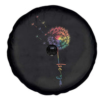 Be You LGBT Rainbow Dandelion Spare Tire Cover Pride Month Support