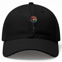 Be You LGBT Rainbow Dandelion Baseball Cap Pride Month Support