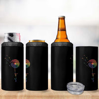 Be You LGBT Rainbow Dandelion 4 in 1 Can Cooler Tumbler Pride Month Support