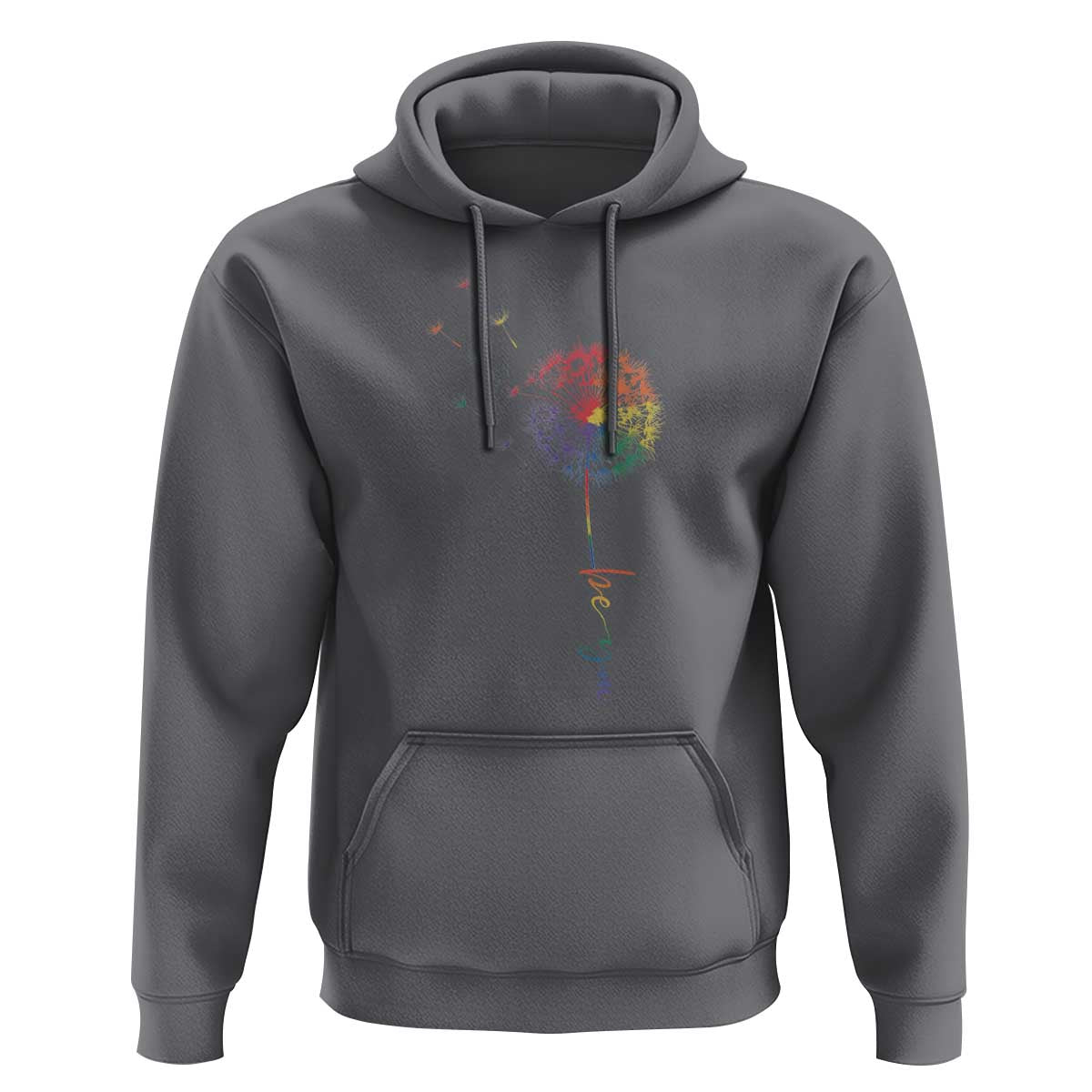 Be You LGBT Rainbow Dandelion Hoodie Pride Month Support
